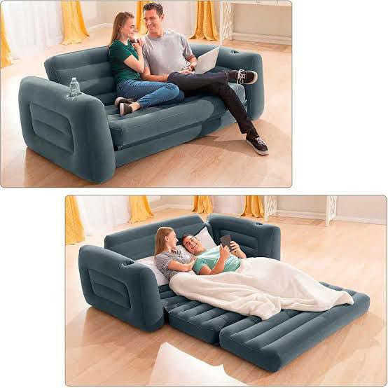 3 seater Intex Inflatable Pull-Out Sofa PLUS FREE Electric PUMP - Image 2