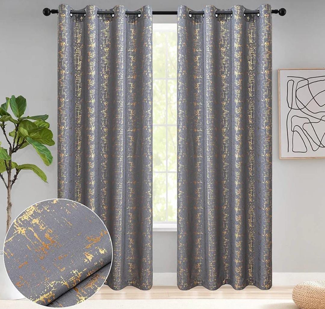 Quality Curtains With Sheer 3pcs Set Light Grey