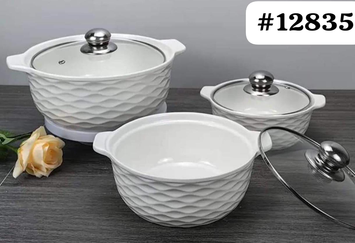 3 Pc Ceramic Serving Bowls