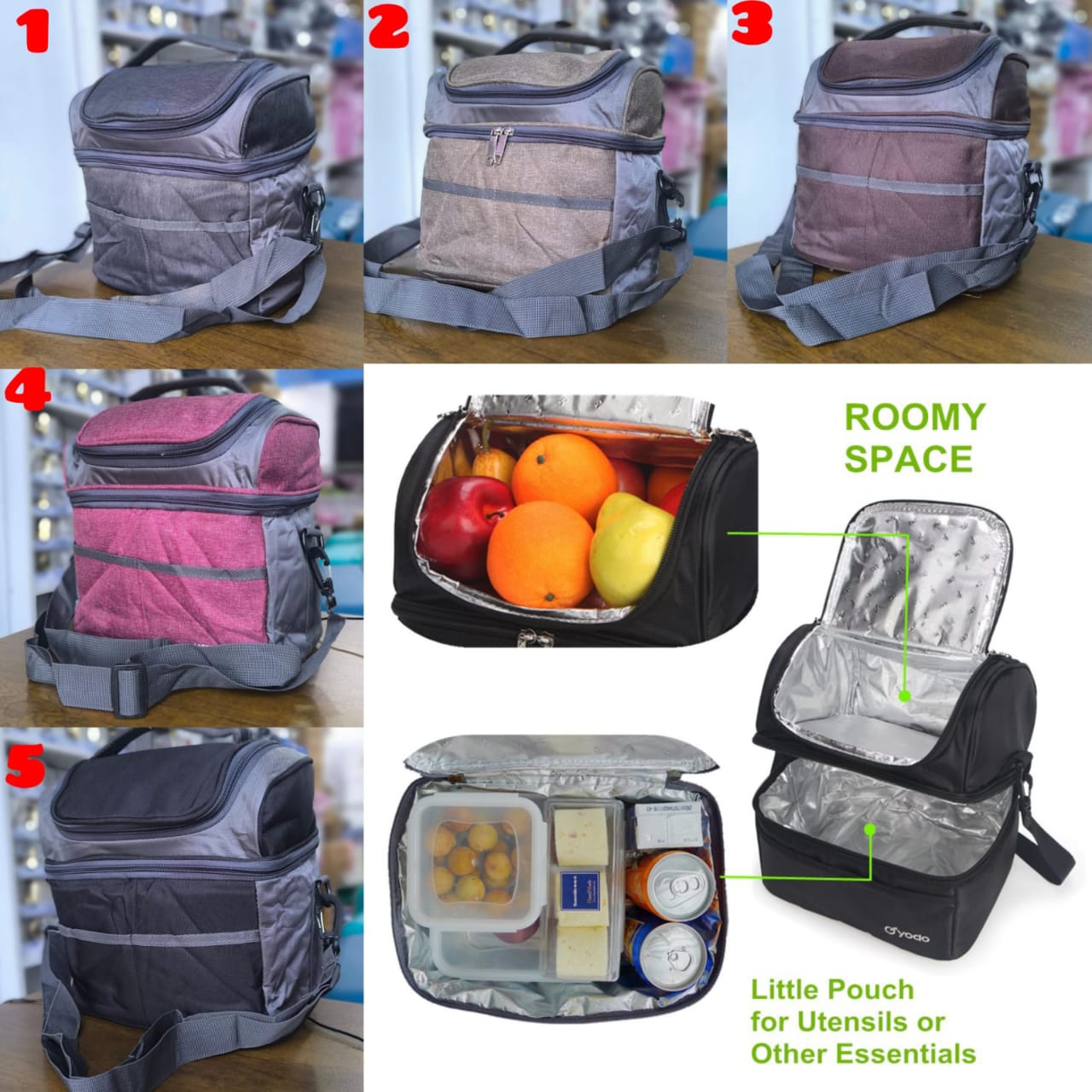 Insulated Lunch Bag Reusable Large Lunch Box