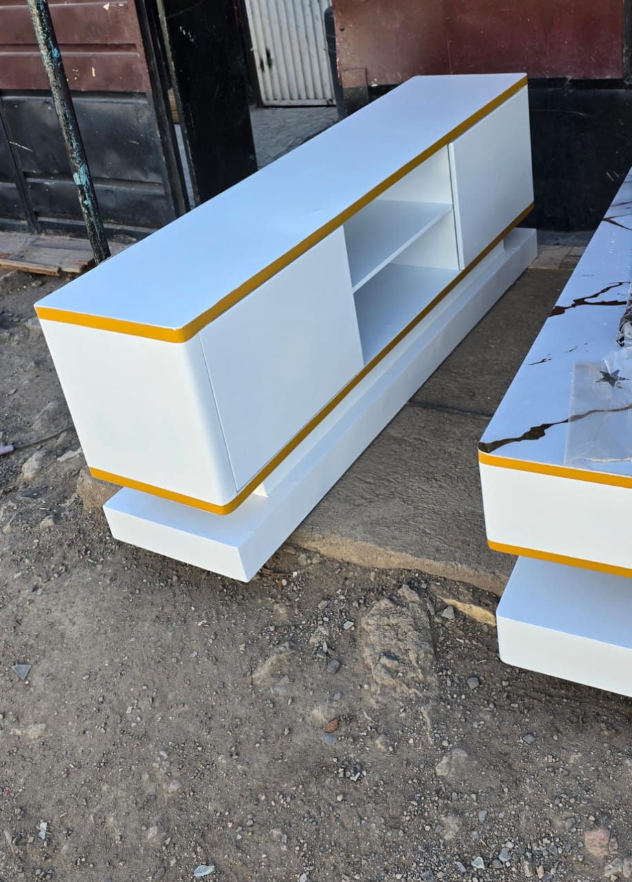 GOLD THEMED 5FTS MODERN TV STAND