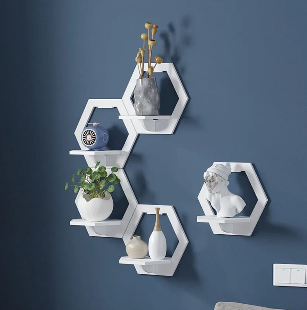 3Pc Hexagon Floating Shelves Black Friday sales