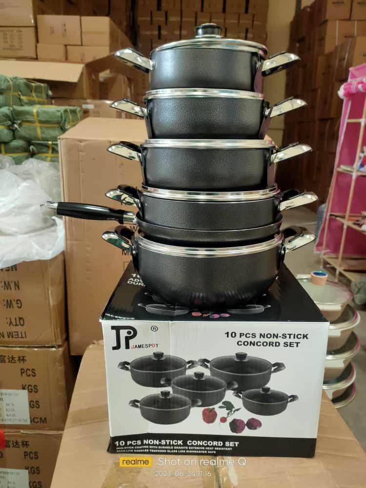 James Pot Black Nonstick Cookware Set – Affordable Cookware in Kenya - Image 3