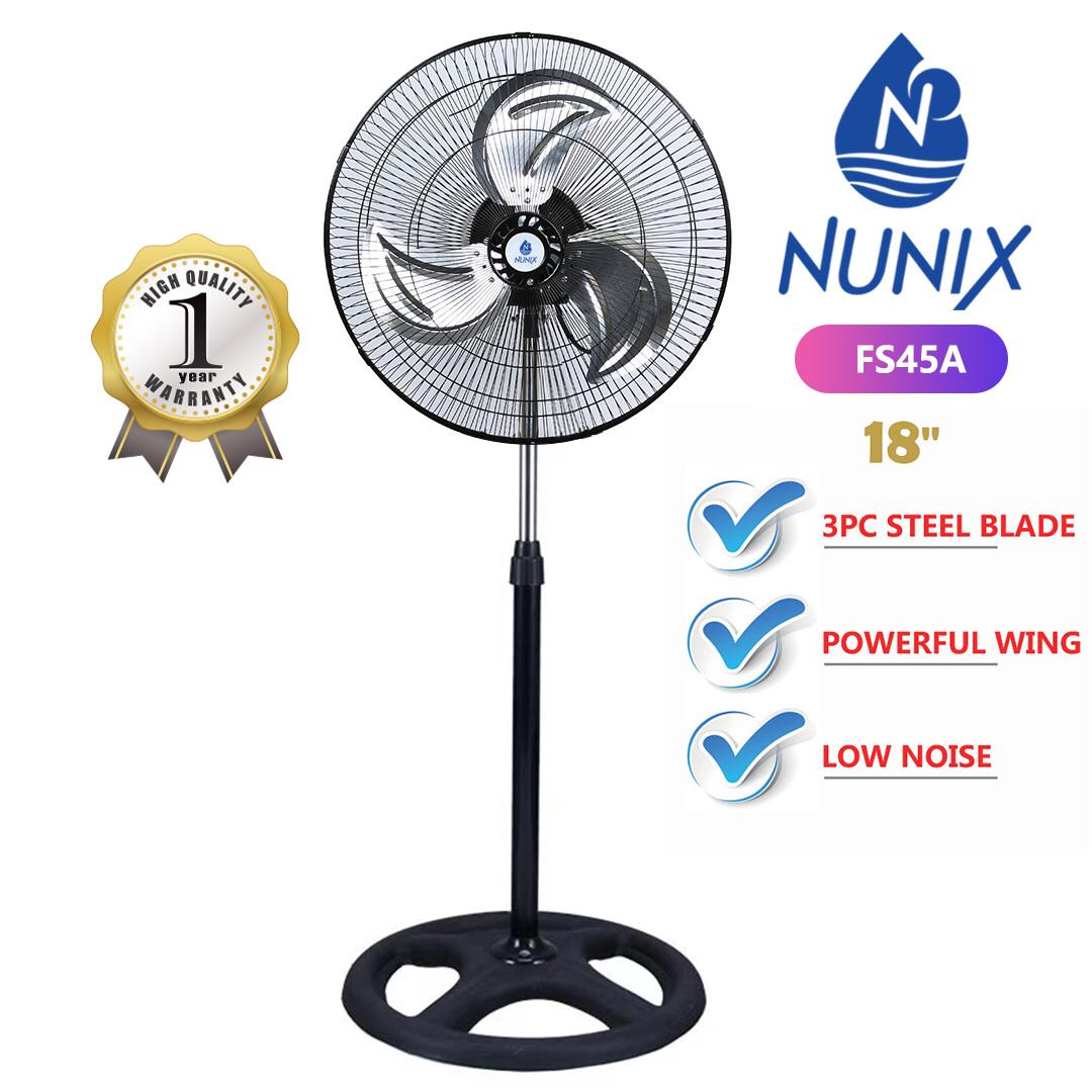🌬️ Nunix 18-Inch Free Standing Fan with Steel Blades – Now - Image 2