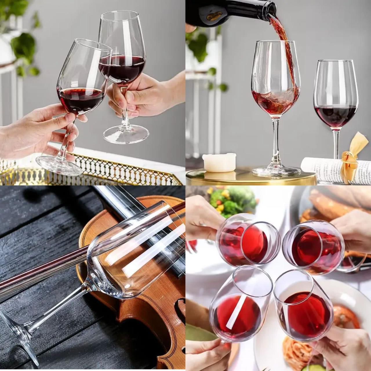 Set of 6 Wine Glasses(330ml)