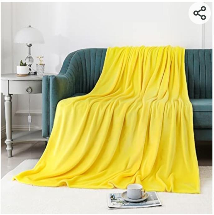 PLAIN CORAL FLEECE THROW BLANKET