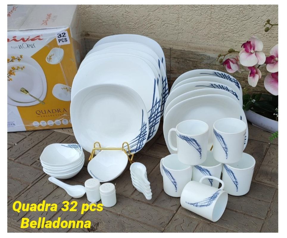 32 pcs Quadra Square Dinner set Belladonna