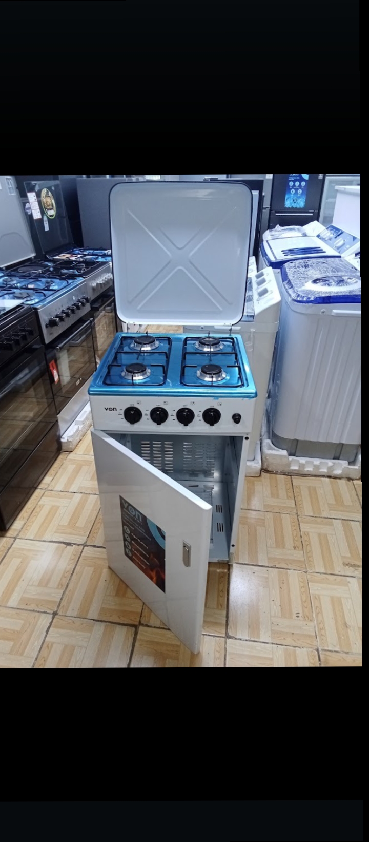 Free Standing 4 gas VON  Automatic Ignation With CYLINDER COMPARTMENT - Image 2