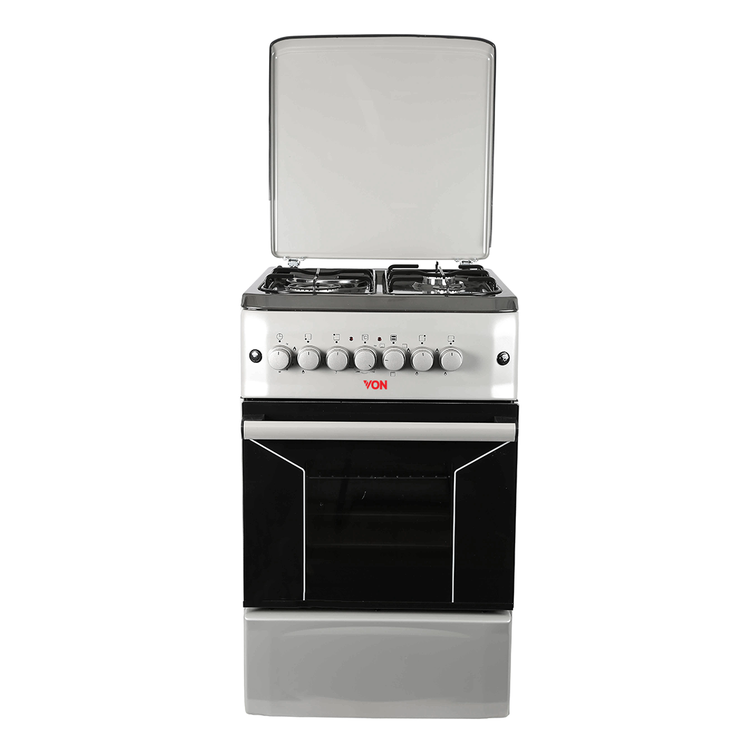 Von VAC5F131PS 3 Gas + 1 Electric Cooker - Silver