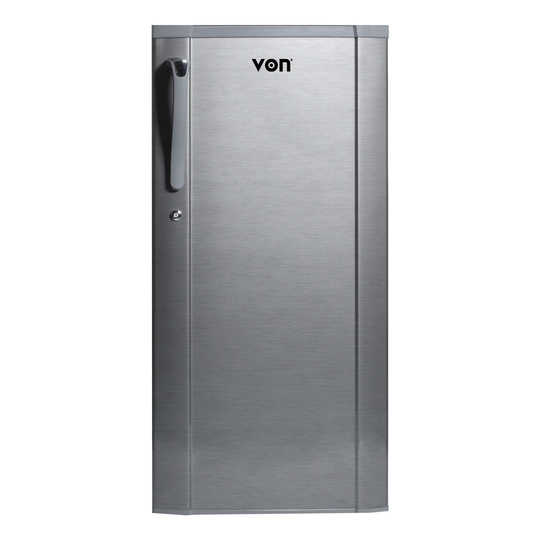 Von VARS-19DHS Single Door Fridge - 166L, Silver