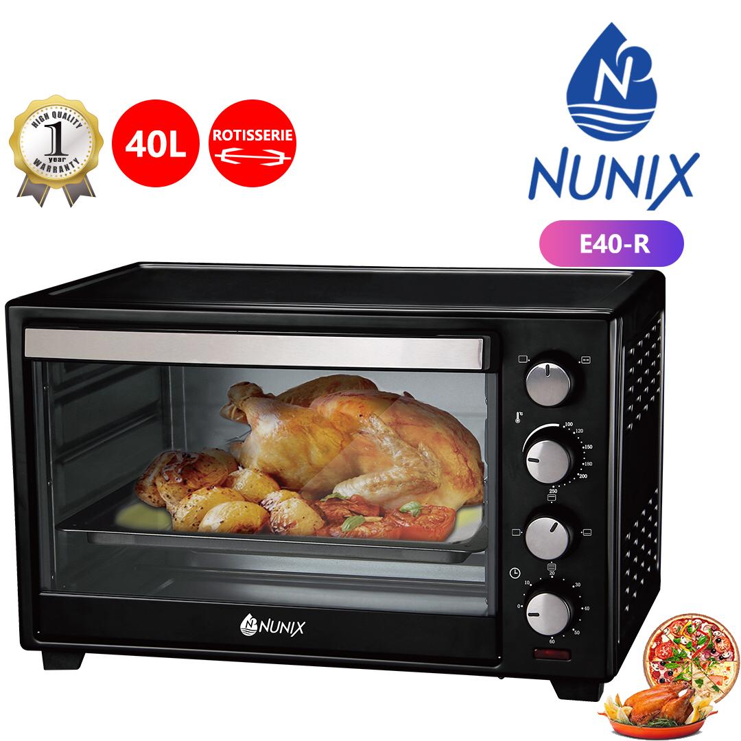 Nunix 4 Knob Settings 40L Electric Rotisserie Oven