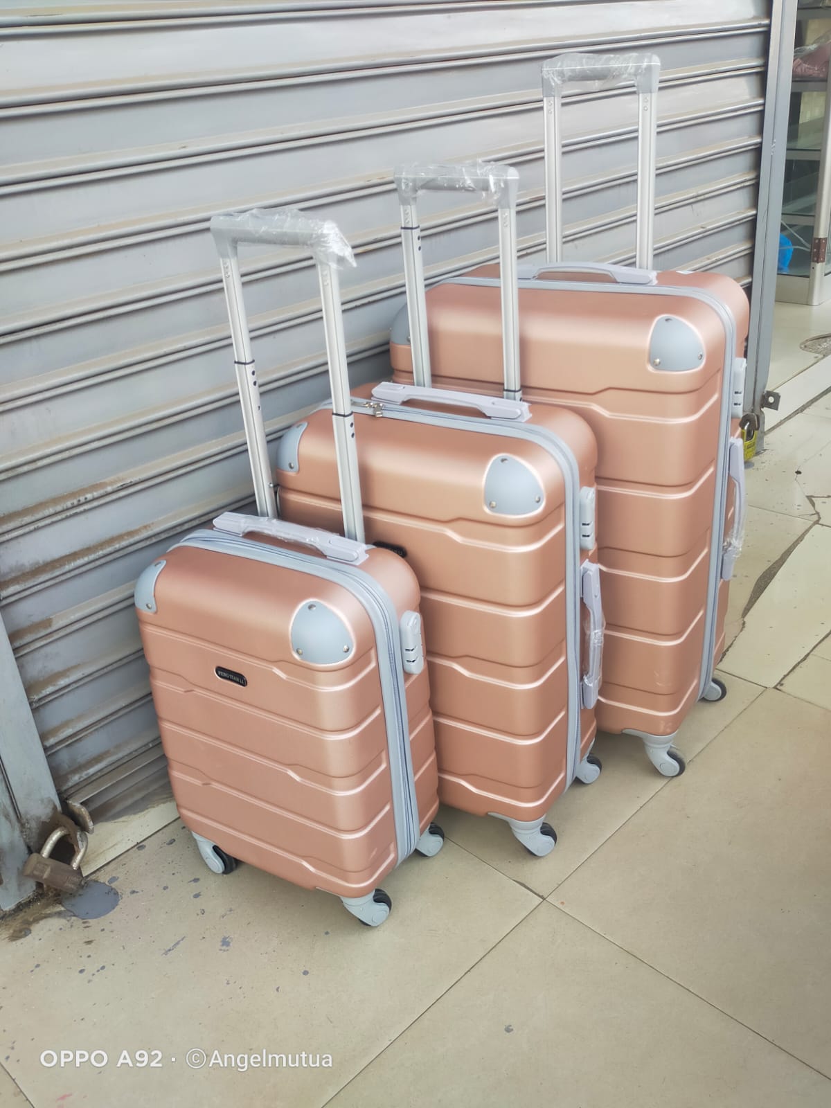 3 Pieces PVC High Quality Travel Suitcase Travel Bag Travel Briefcase With Wheel