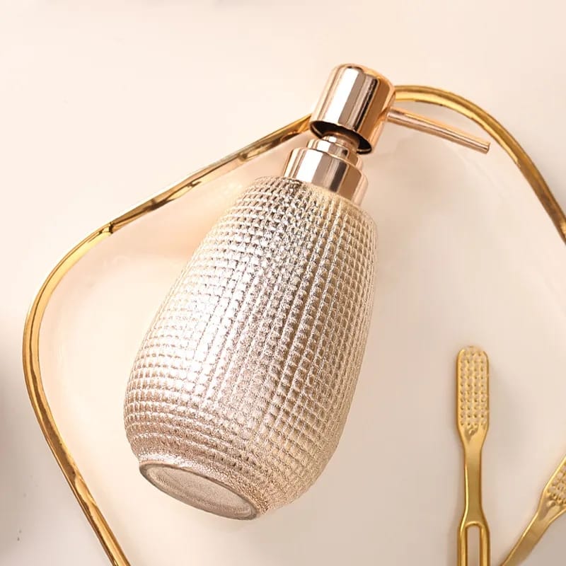 4 piece rose gold ceramic toiletry set - Image 3