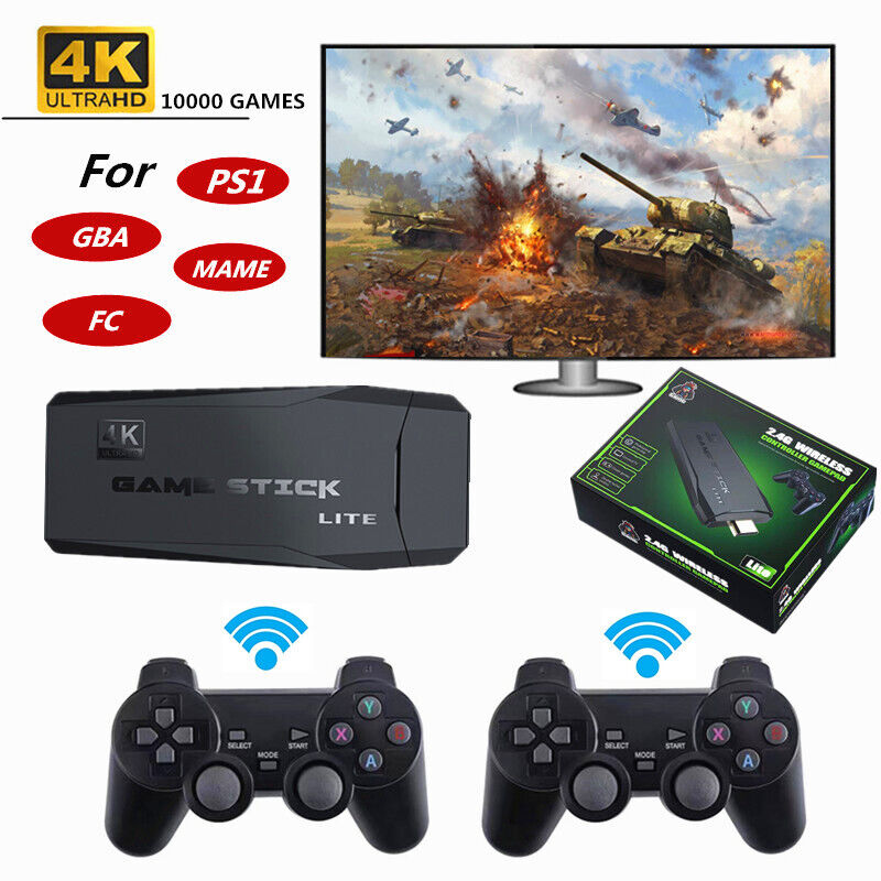 HDMI GAME STICK LITE CONSOLE 2.4G WIRELESS CONTROLLERS VIDEO GAME RETRO BOX