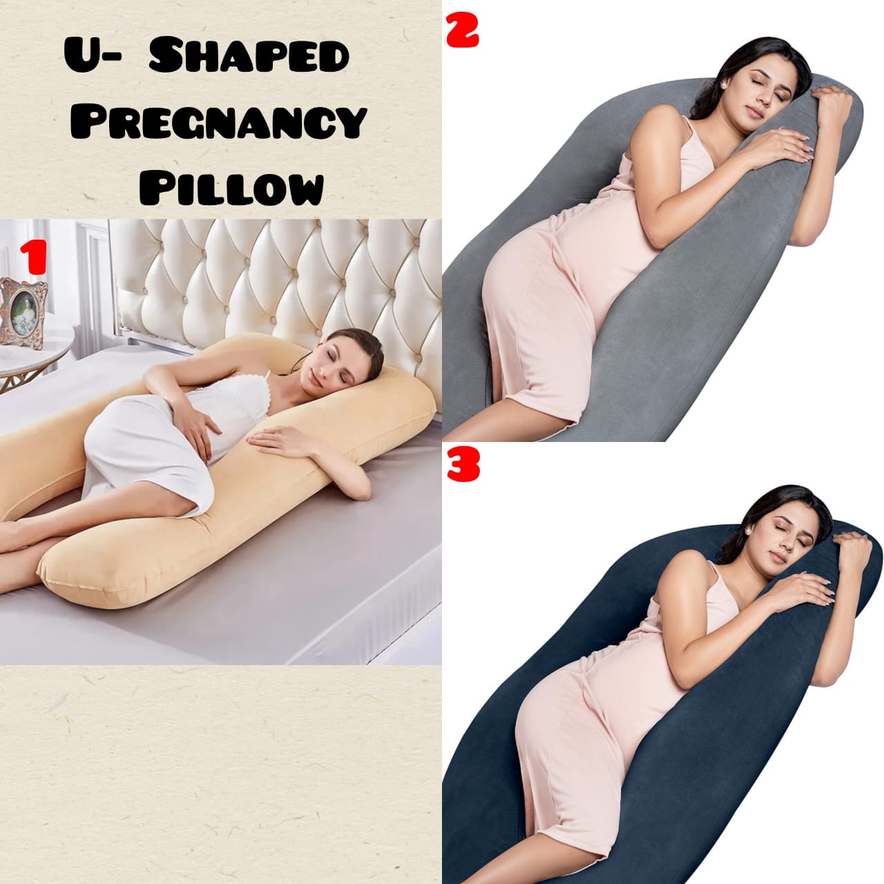 Restocked U-shaped Pregnancy Pillow