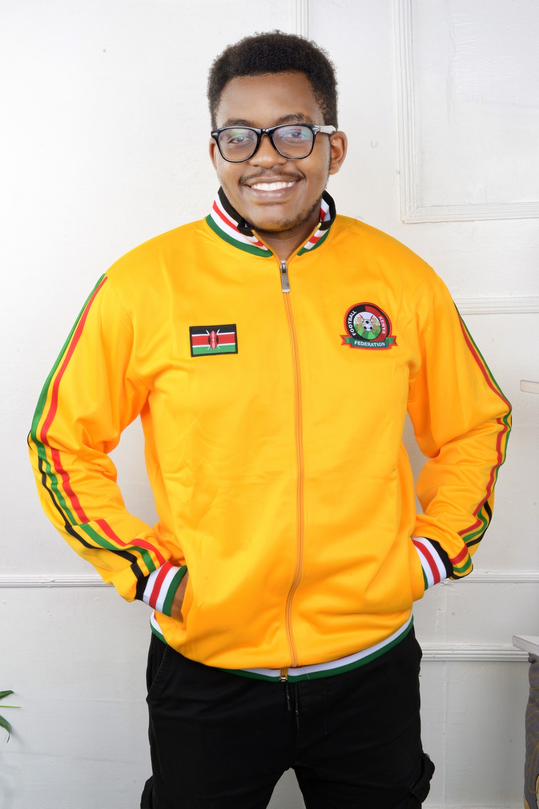 Team Kenya football Jackets Yellow