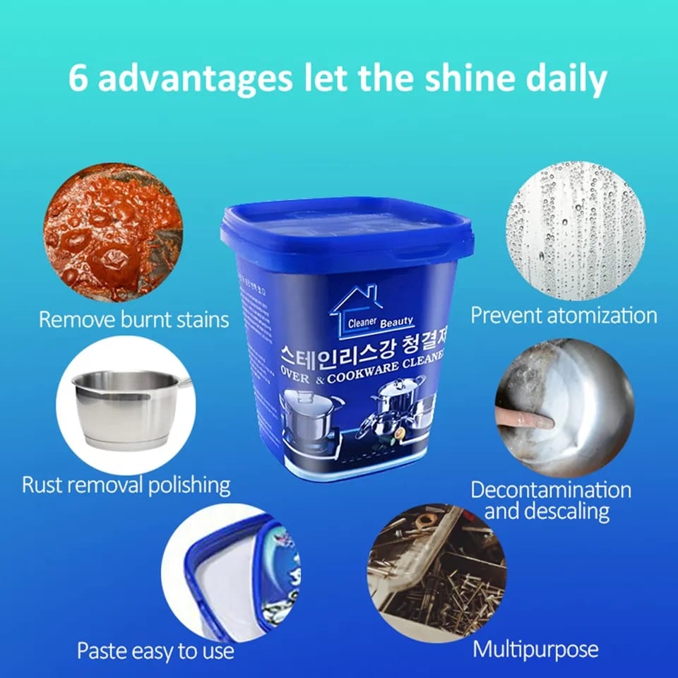 500g Rust Remover Kitchen Stainless Steel Pot Pan - Image 3