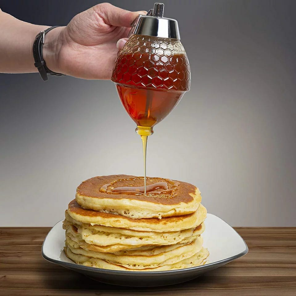 Acrylic honey dispenser