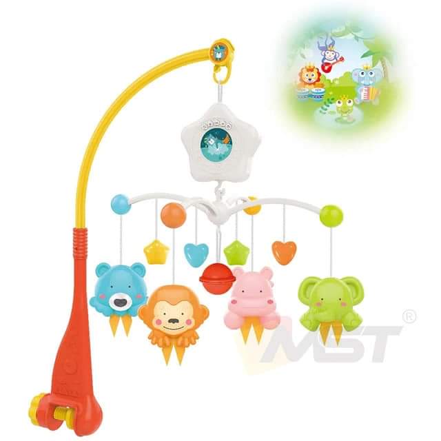 Mobile musical  can be attached to the babycot
