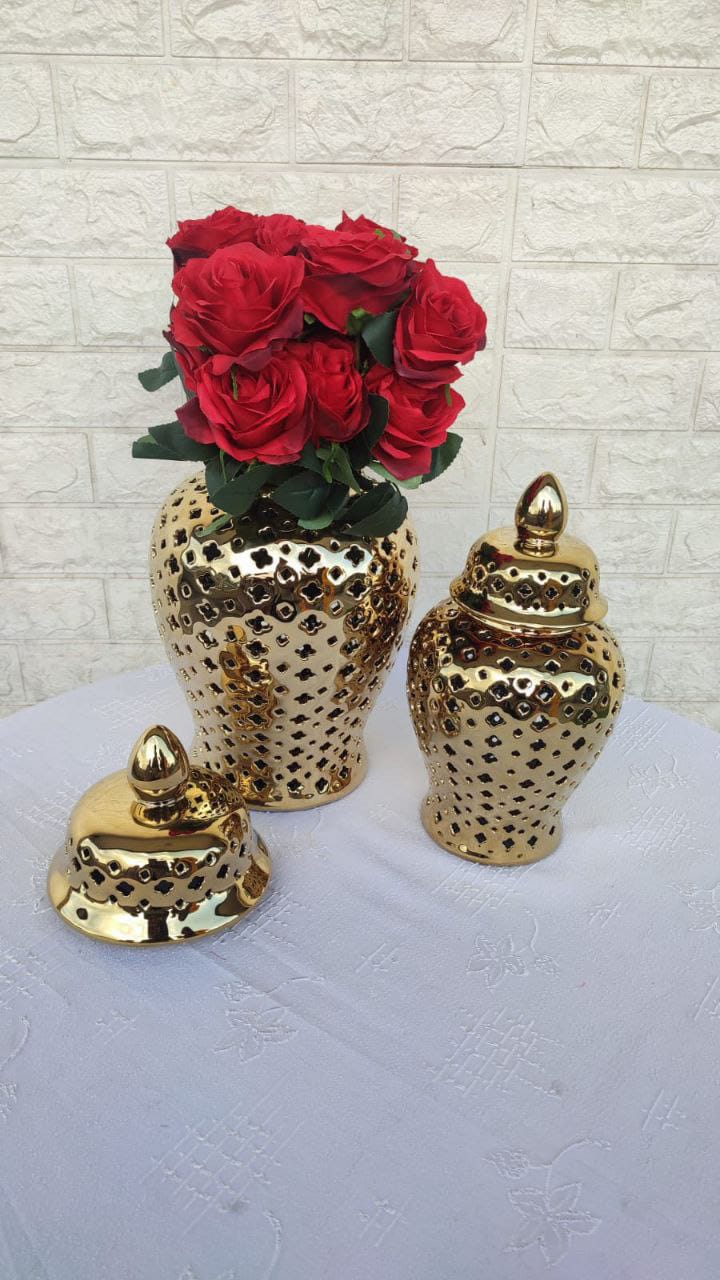 Luxurious ceramic Ginger Jar,Flower vase