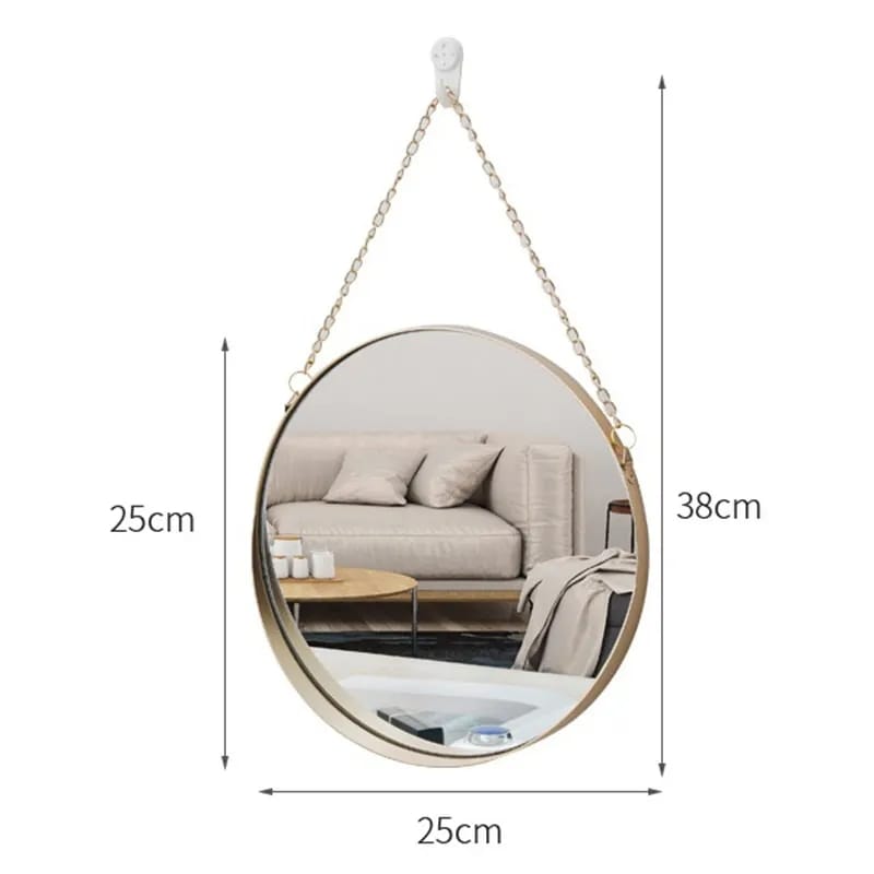 Bohemian Vanity Round Makeup Wall Mirror