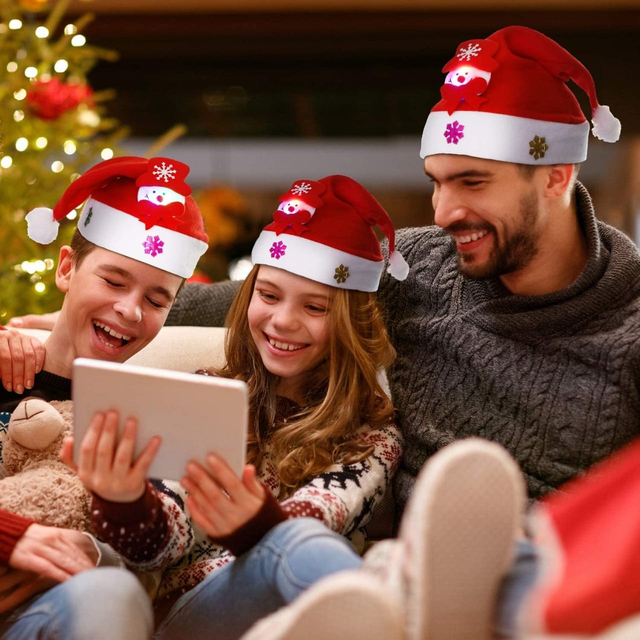 Christmas Hats with LED light