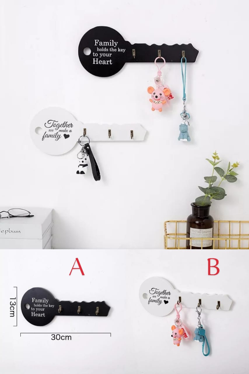 Family Key Holder Key Shape Hook