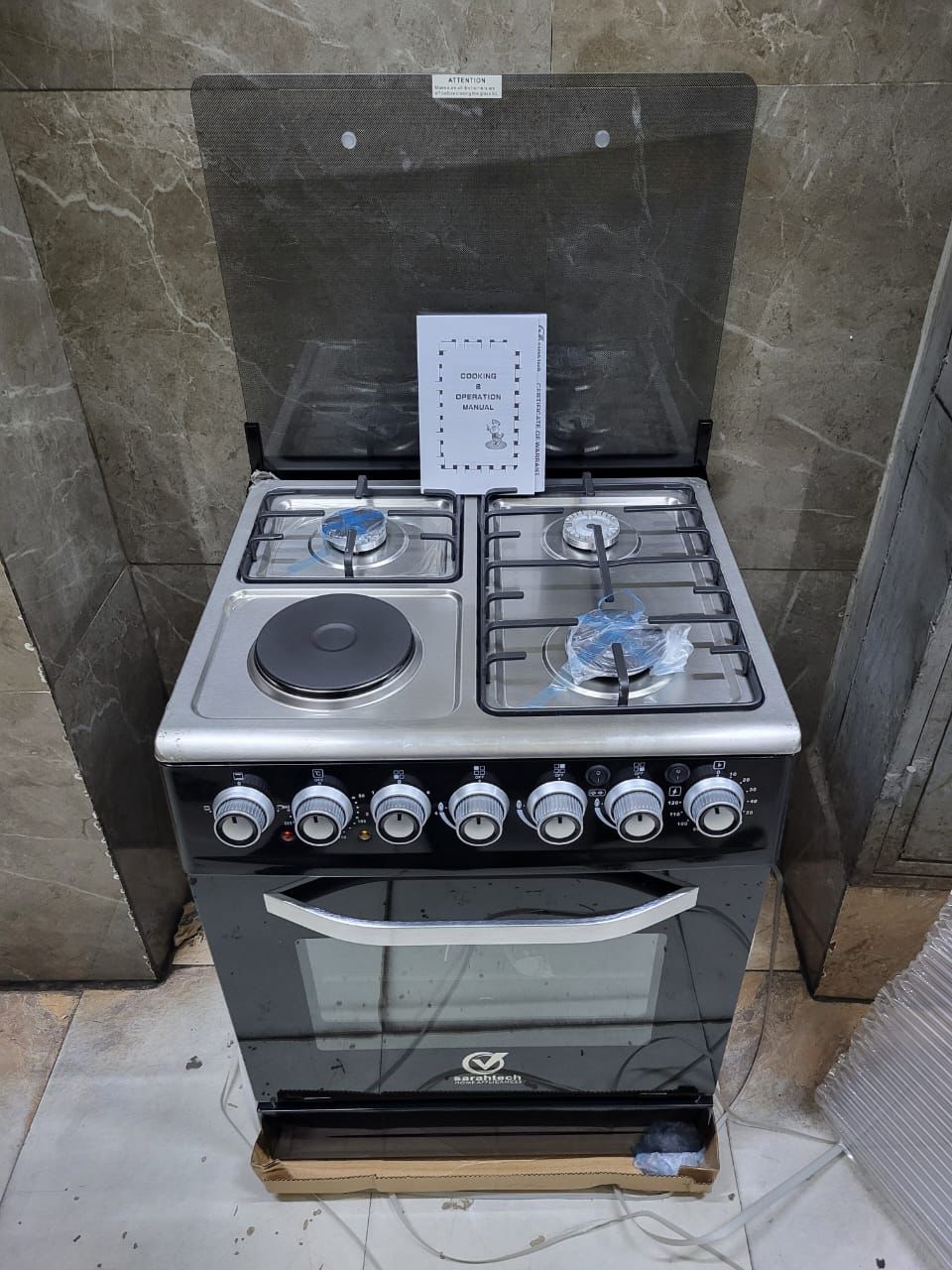 sarahtech 3+1 60*60 standing cooker