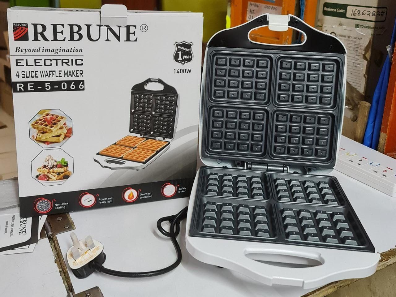Rebune 4 Slices Waffle Maker