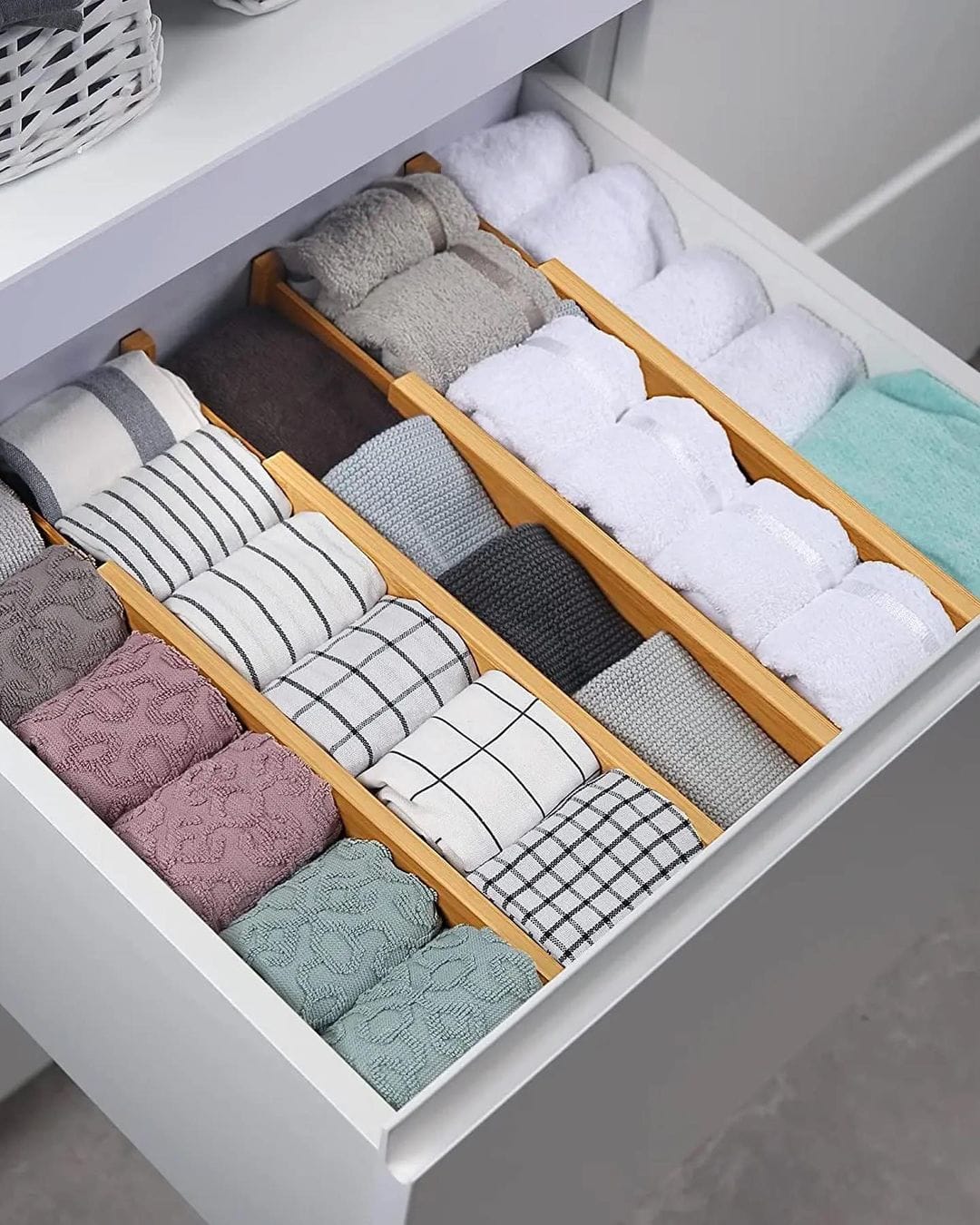 Multifunctional Bamboo drawer Dividers - Image 3