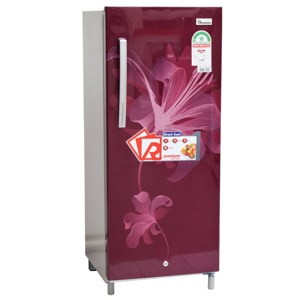 RF|273 RAMTONS 181 LITRES SINGLE DOOR DIRECT COOL FRIDGE, MAROON