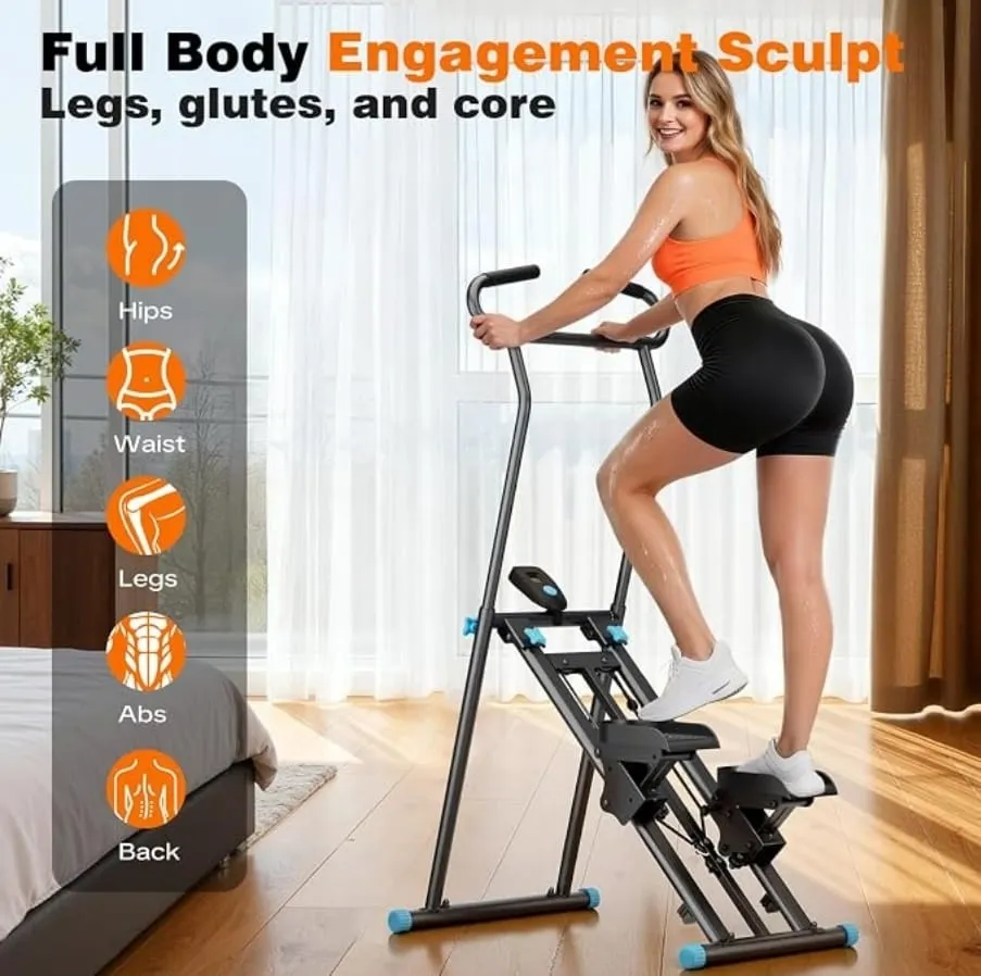 Stair Stepper Climber Stride Machine for Home Gym with Adjustable Resistance