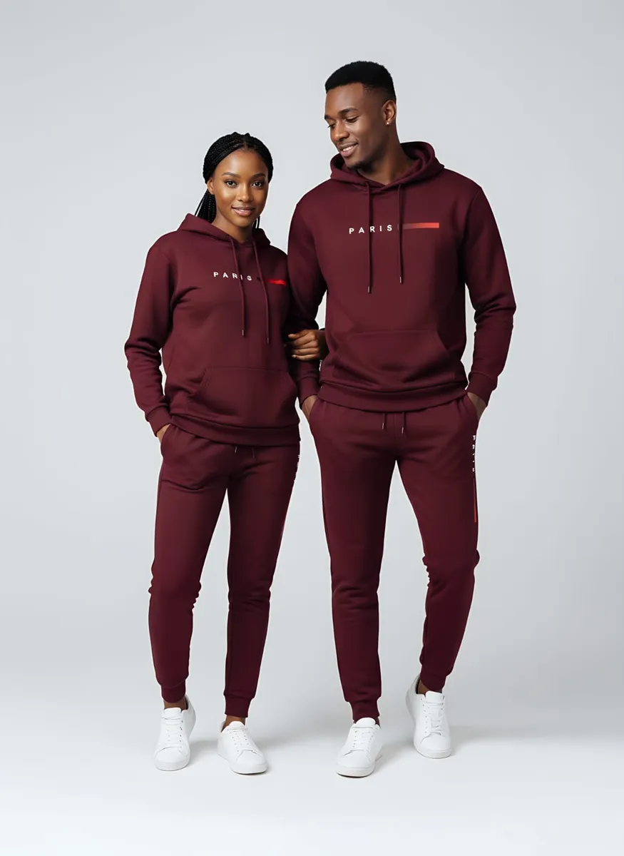 Beige Hoodie and Jogger Tracksuit Set - Image 3