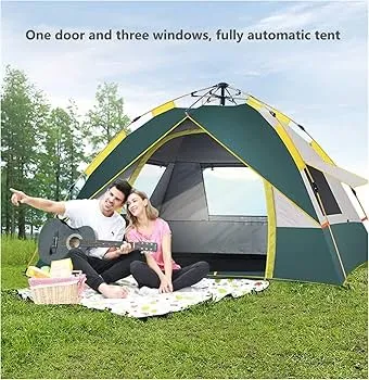 Green Automatic Dome Camping Tent