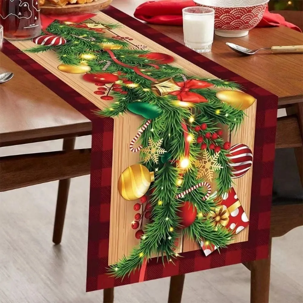 Christmas Tree Buffalo Check Table Runner - Image 2