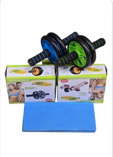 Ab Roller Wheel Set with Knee Mat