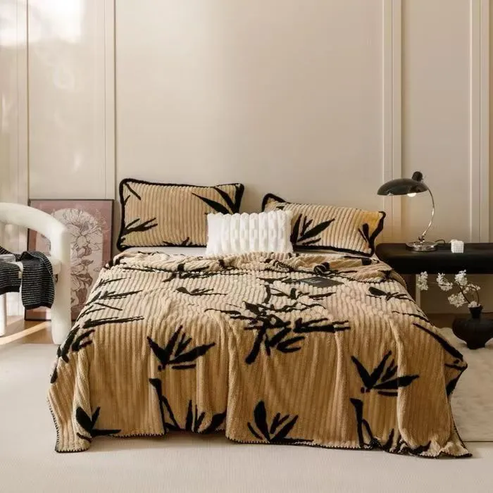Floral Theme Fleece Blanket