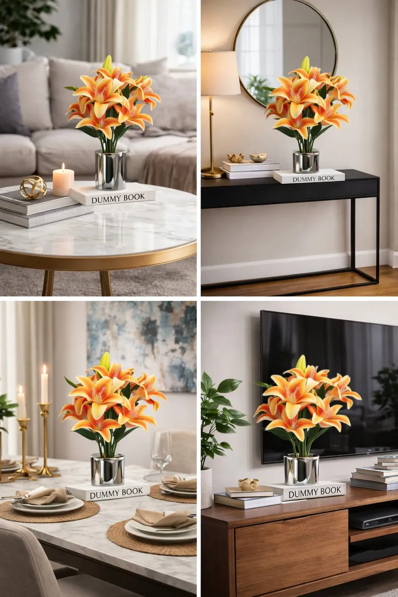 Luxury Artificial Potted Lily - Image 2