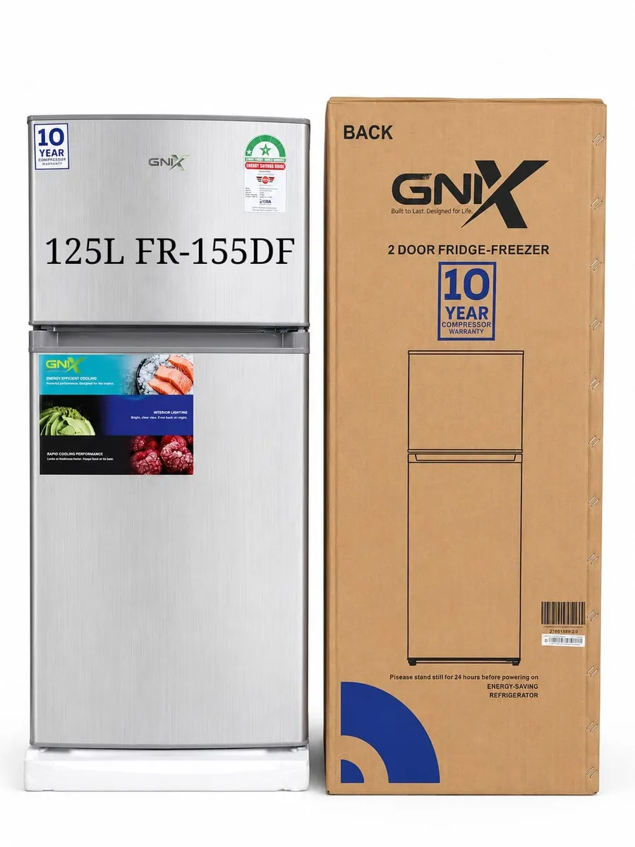GNIX FR-155DF 125L Double Door Refrigerator - Image 2