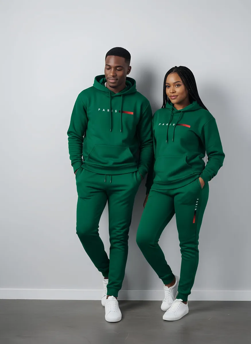 Beige Hoodie and Jogger Tracksuit Set - Image 4